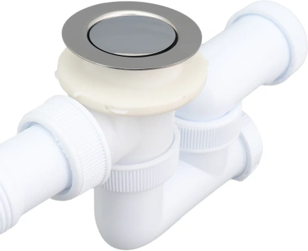 слив-перелив для ванны wirquin 30717567 40 мм, полуавтомат, хром