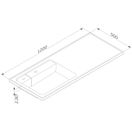 раковина am.pm x-joy m85awpl1201wg с местом под стиральную машину, l ,120x50 см, белая