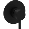 Смеситель Paffoni Light LIG010NO для душа, встраиваемый, с внутренней частью, черный матовый