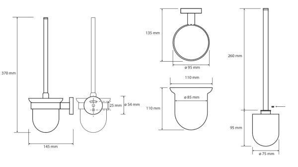 Ёршик для унитаза Bemeta Obla 165113012 хром Ёршик для унитаза Bemeta Obla 165113012 хром