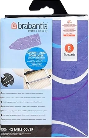 чехол для гладильной доски brabantia perfectfit b 101984 124x38, движущиеся круги