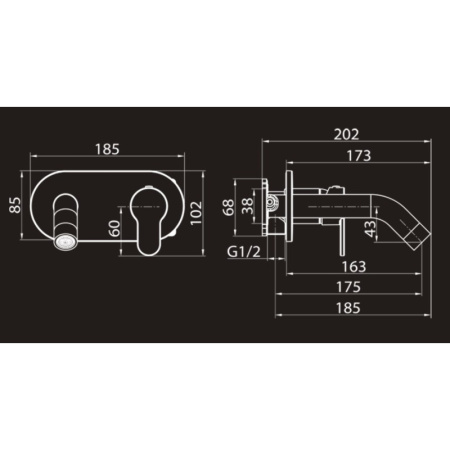 смеситель для раковины elghansa dynamic 14r0783-white