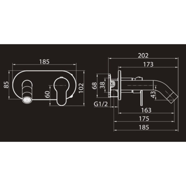 смеситель для раковины elghansa dynamic 14r0783-white