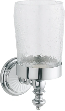 Стакан для зубных щеток Boheme Vogue Bianco 10134 Хром