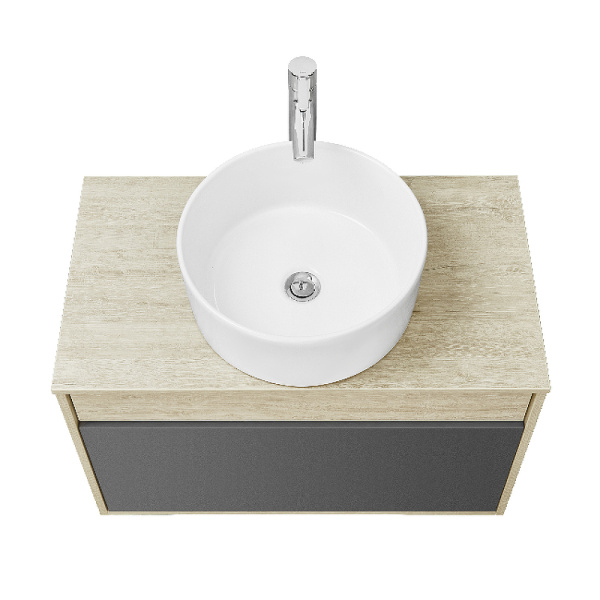 тумба под раковину aquaton лофт урбан 80 1a247601lqx60 подвесная cерый графит дуб орегон