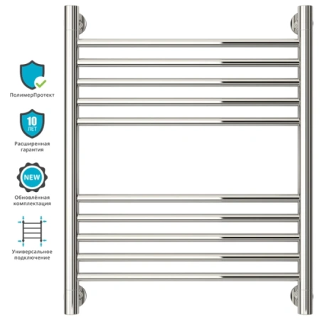 водяной полотенцесушитель сунержа богема прямая 600х500 хром
