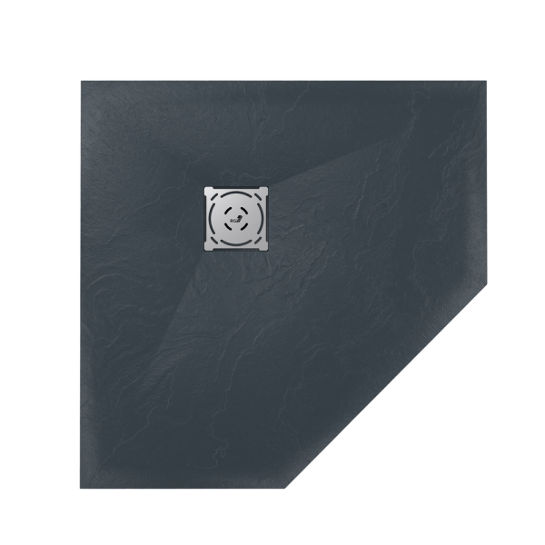 душевой поддон из искусственного камня rgw stone tray st/t-g 80×80 16155088-02 графит