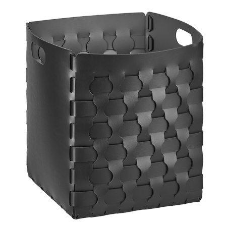 Корзина ADJ Dubai 2047.01/03 для белья, квадратная, 35x35xH40 см, черный/серый