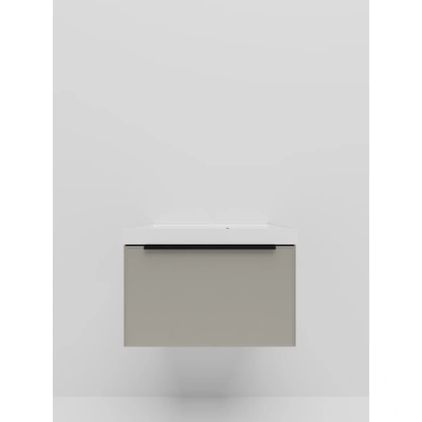 тумба под раковину la fenice simpla fnc-01-sim-c-60 60 см, подвесная, бежевый матовый