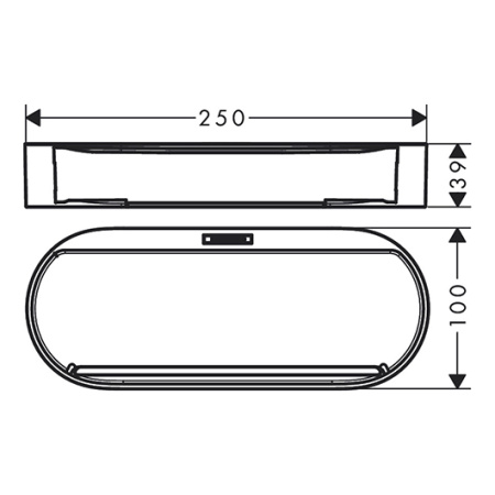 корзина для хранения hansgrohe wallstoris 27913670, матовый черный