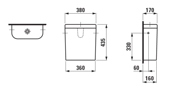бачок для унитаза laufen lb3 8.2868.2.000.278.1