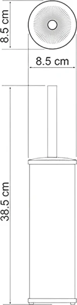 Стакан для зубных щеток WasserKRAFT Aller K-1127 одинарный
