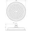 верхний душ wonzon & woghand ww-88dp05-cr 228 мм, хром
