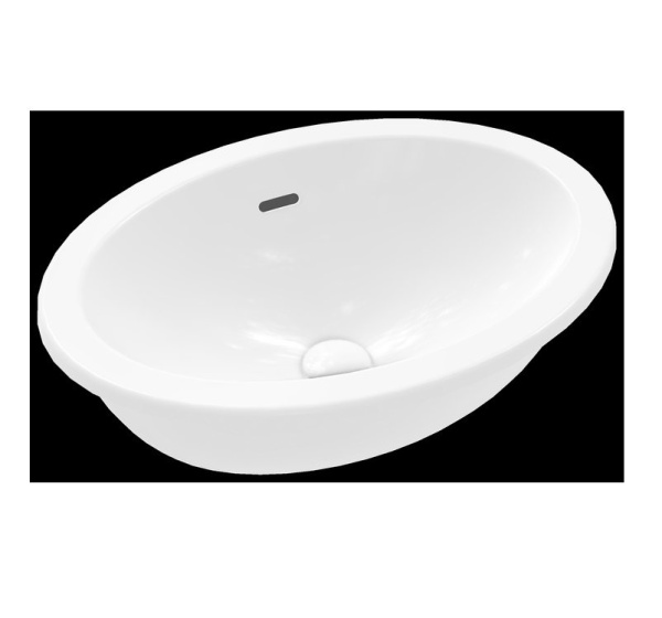 раковина встраиваемая villeroy&boch loop & friends 57 см, 4a5400r1, ceramicplus, цвет альпийский белый
