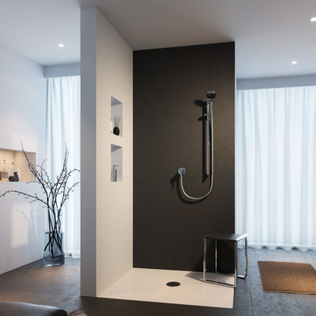 смеситель keuco ixmo solo 59552019501 для душа, внешняя часть, цвет хром