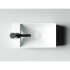 раковина ceramicanova element cn5008 накладная, 37.5x21.5 см, отверстие слева, белая