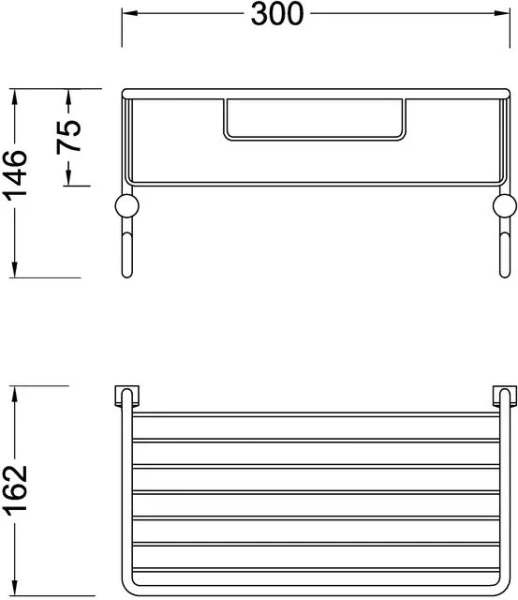 Полка Timo Nelson 160081/02 антик