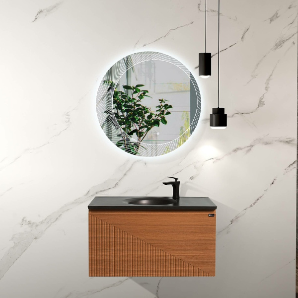 зеркало black&white universe 80 u918.mr с подсветкой с сенсорным выключателем