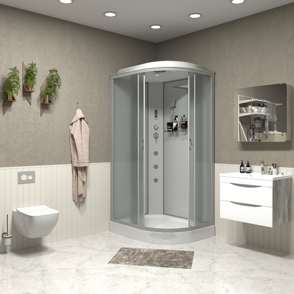 душевая кабина niagara classic 120x80 l ng-3312-14lf с гидромассажем