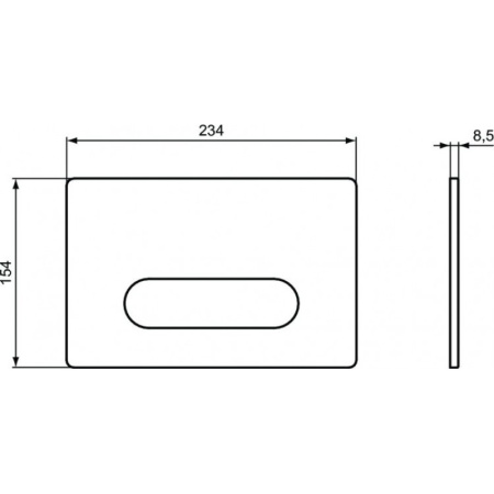 кнопка для инсталляции ideal standard oleas™ m4 r0126aa