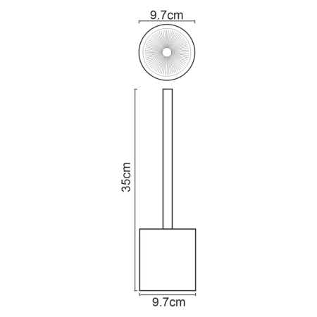 ёршик для унитаза wasserkraft neime k-1927