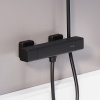 смеситель для душа damixa gala 536000300 с термостатом черный матовый смеситель для душа damixa gala 536000300 с термостатом черный матовый