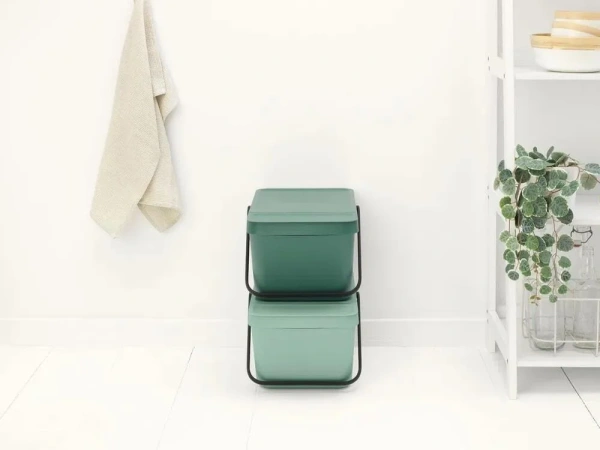 Мусорное ведро Brabantia Sort&Go 277740 20 л, темно-зеленое