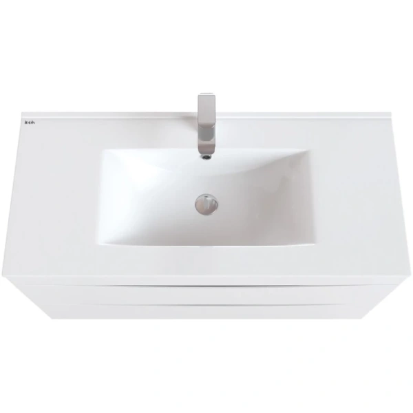 тумба с раковиной iddis cloud белая, 100 см clo10wfi95k