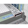 душевой лоток tece tecedrainline 601500 150 см, прямой, без крышки, с гидроизоляцией seal system, серебристый металлик