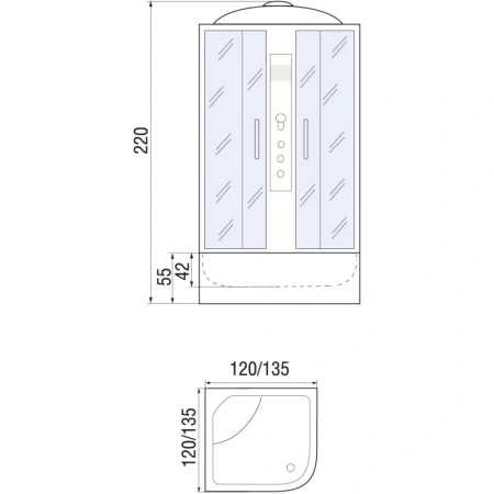 душевая кабина river temza 120x120x55 тн 10000001552 профиль матовый хром задняя стенка черная душевая кабина river temza 120x120x55 тн 10000001552 профиль матовый хром задняя стенка черная