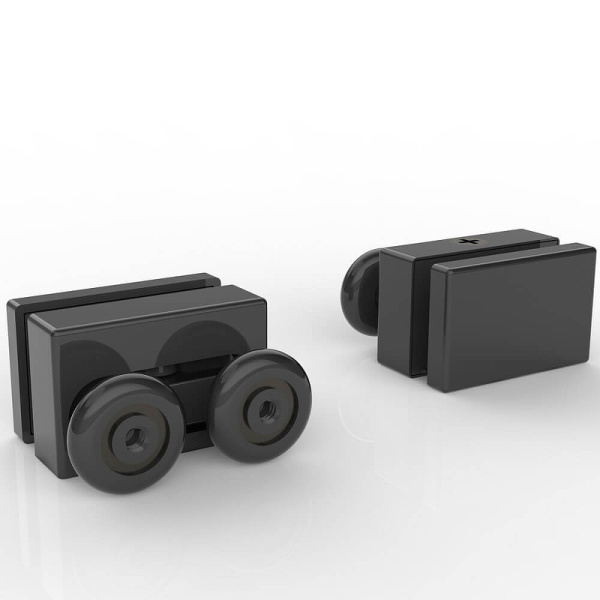 душевой уголок black&white stellar wind s872-900х900 профиль черный, стекло прозрачное