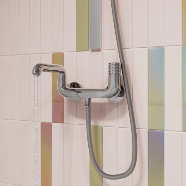 смеситель для ванны с душем iddis twist twisbbti02wa хром