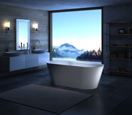 акриловая ванна belbagno bb14 178x84 белая