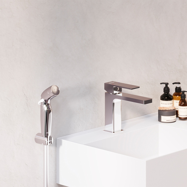 смеситель damixa gala 530300000 для раковины, с гигиеническим душем, хром