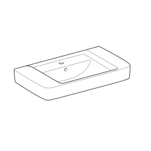 раковина подвесная 85 см geberit renova nr.1 plan 122185000