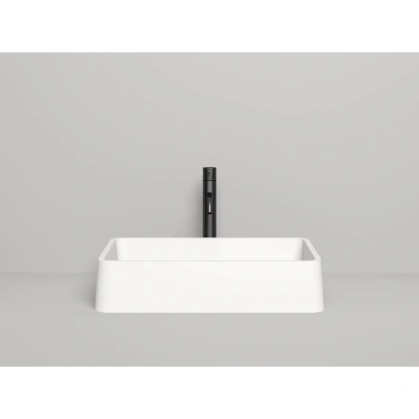 накладная раковина в ванную salini gloria 307 1102207m, 59,5 x 39,5 см, из материала solix, глянцевая или матовая, белая