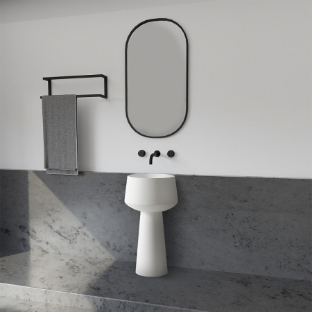 раковина напольная 50x50 см abber stein as2508