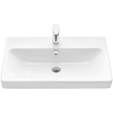 тумба с раковиной белый глянец/дуб рустикальный 70,5 см акватон сканди 1a2518k0sdz90