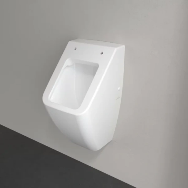 писсуар villeroy & boch venticello с сифоном 5504r1rw с покрытием ceramicplus, цвет камень белый (stone white)