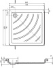 душевой поддон ravak angela 80×80 la a014401220 белый