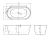 слив-перелив для belbagno bb03/bb09 bb39-ovf-oro, золото