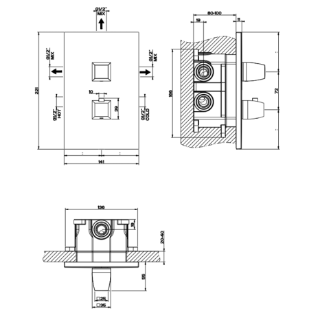 смеситель gessi mimi 31296#080 для душа смеситель gessi mimi 31296#080 для душа
