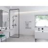 косметическое зеркало x 3 hansgrohe addstoris 41791670, черный матовый