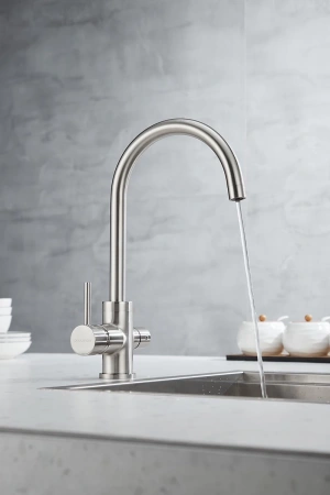 смеситель для кухни с фильтром paulmark essen es213211-ni + h851p00