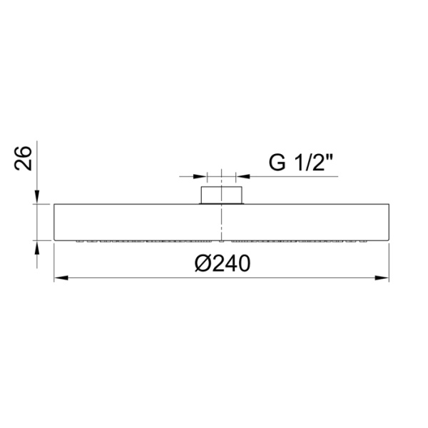 верхний душ ø 24 см fantini venezia 86 29 8083 цвет: белый матовый