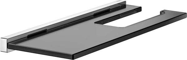 Держатель туалетной бумаги Keuco Edition 90 19173018000 дымчатое стекло, с полкой для телефона