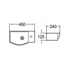 раковина подвесная 45 см comforty 7947bl белый раковина подвесная 45 см comforty 7947bl белый