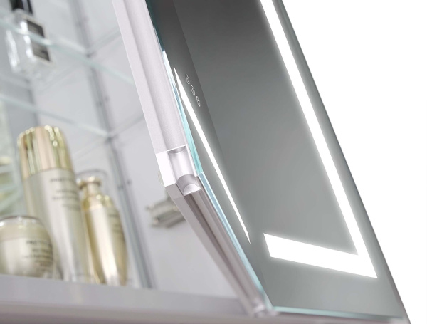 зеркальный шкаф aquatek 120 aq7124-mlc с подсветкой хром