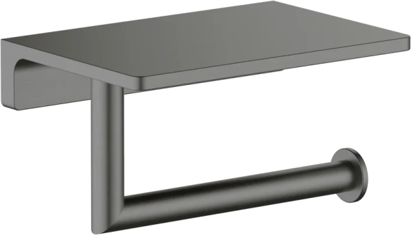 Держатель туалетной бумаги Timo Saona 13043/18 с полкой для телефона, черное золото