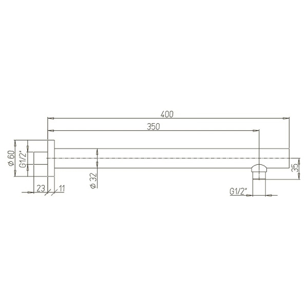 кронштейн для верхнего душа paini 50cr745t440bi хром